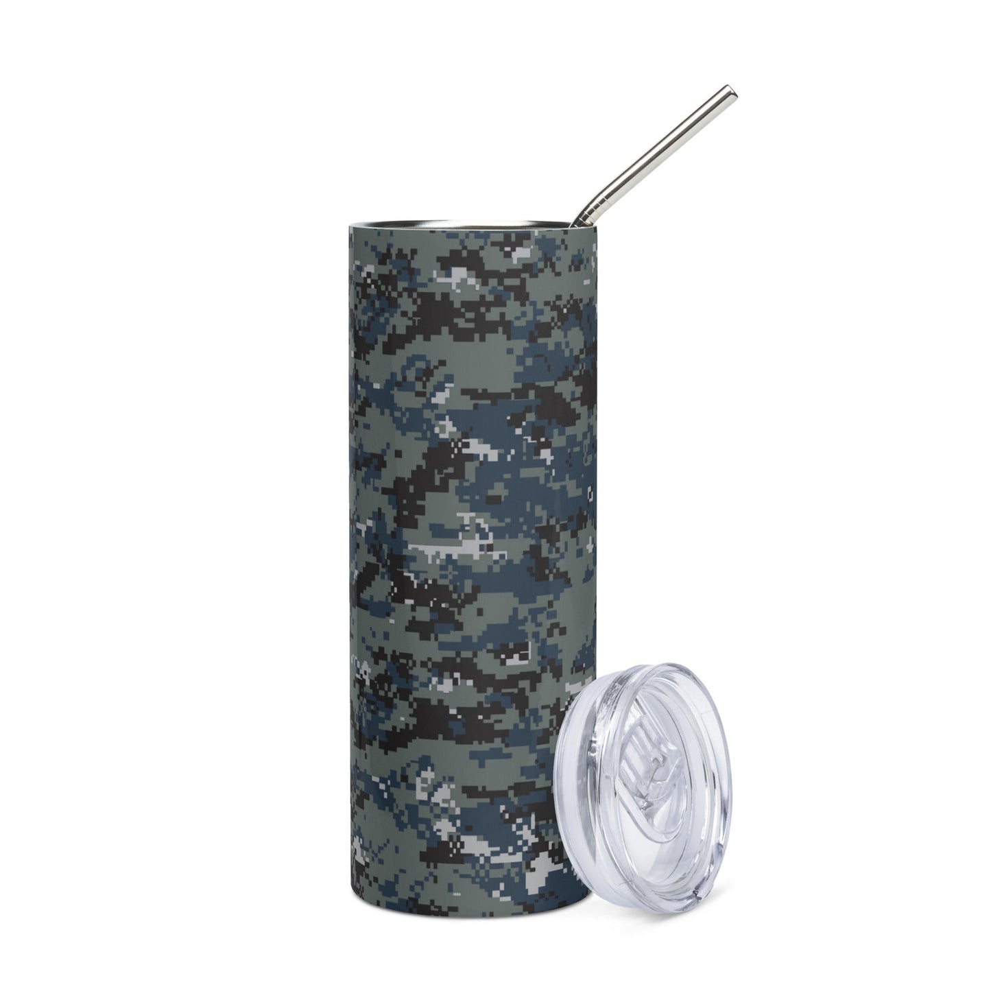 American Digital Blueberry CAMO Stainless steel tumbler - Steel Tumblers