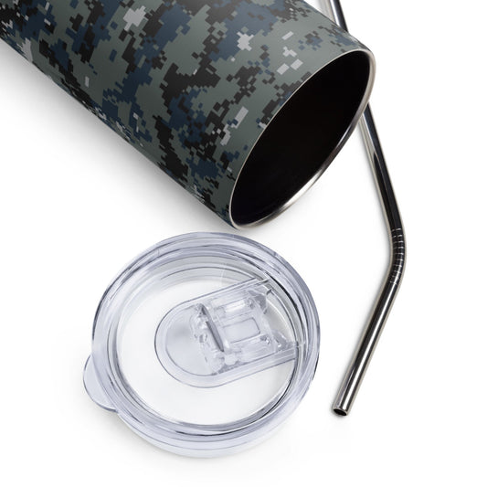 American Digital Blueberry CAMO Stainless steel tumbler - Steel Tumbler