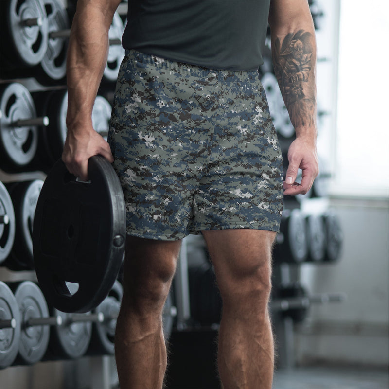 Digital Blueberry CAMO Unisex Athletic Long Shorts - XS