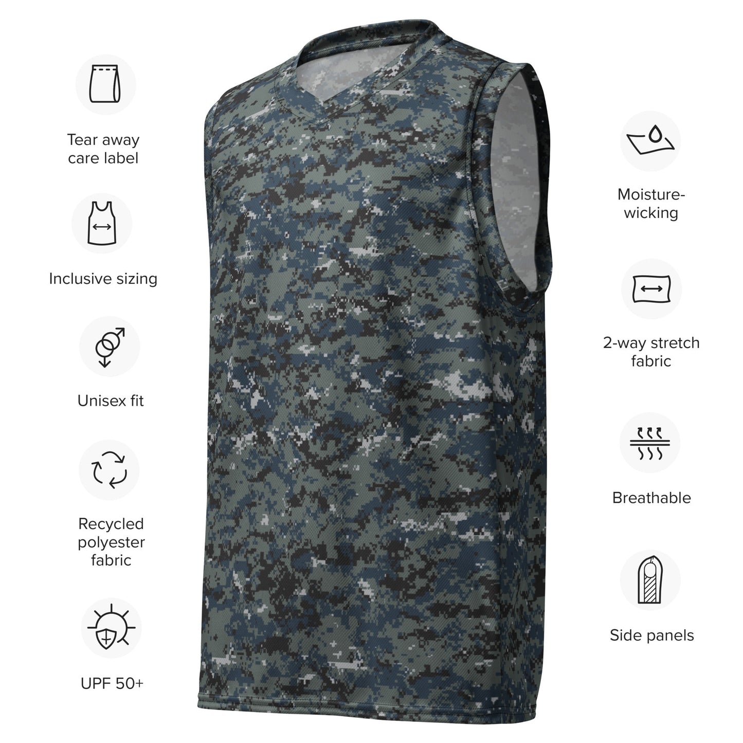 American Digital Blueberry CAMO unisex basketball jersey - Basketball Jerseys