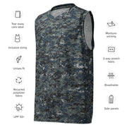 Digital Blueberry CAMO Unisex Basketball Jersey
