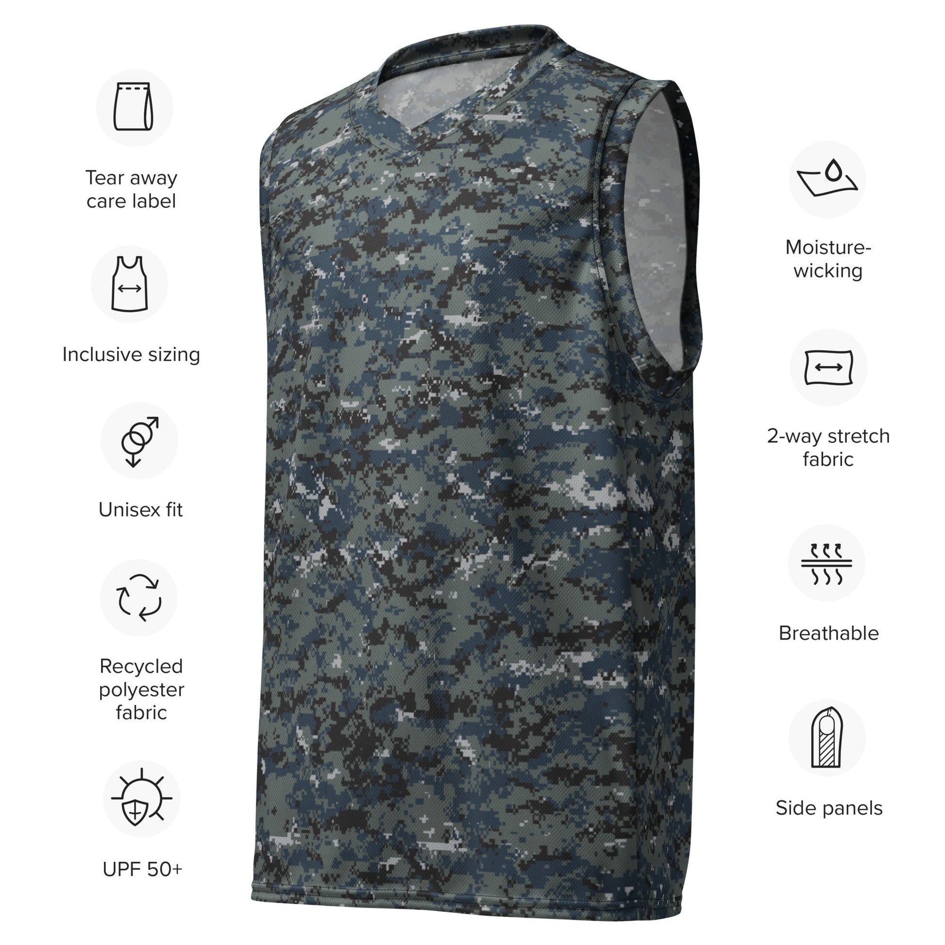 American Digital Blueberry CAMO unisex basketball jersey - Basketball Jerseys