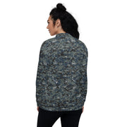 Digital Blueberry CAMO Unisex Bomber Jacket
