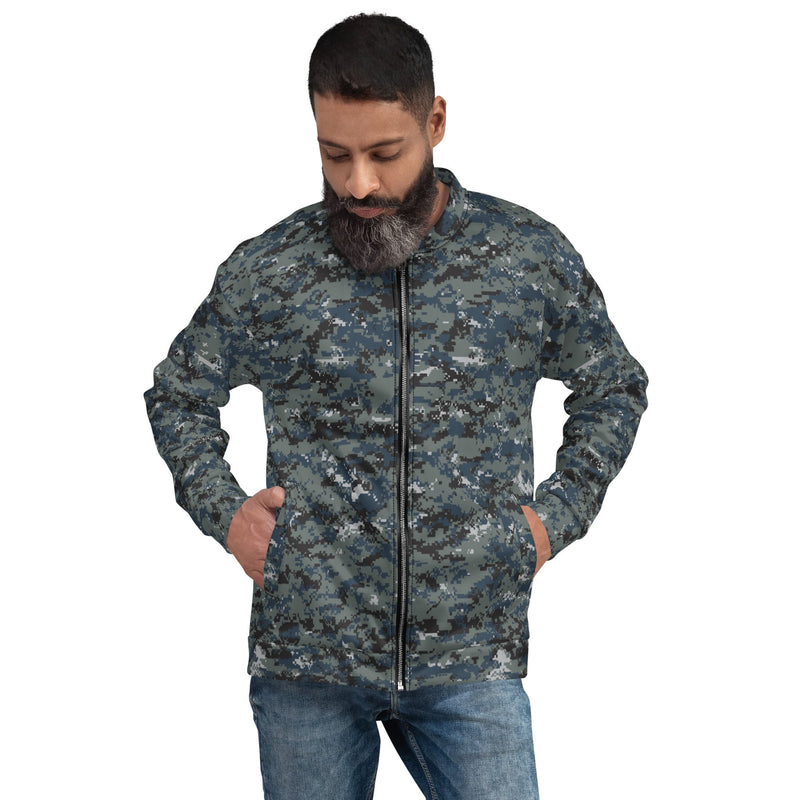 Digital Blueberry CAMO Unisex Bomber Jacket