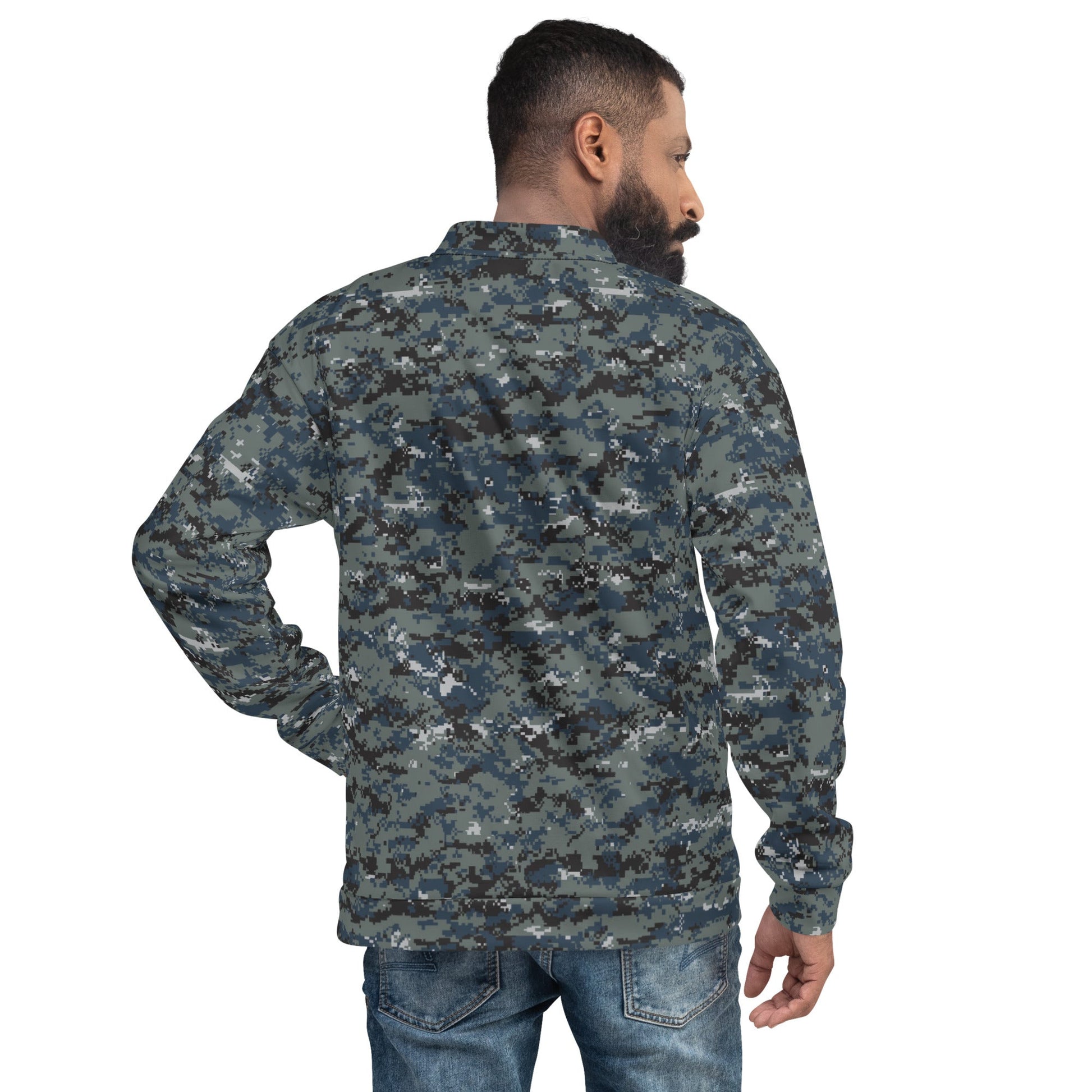 American Digital Blueberry CAMO Unisex Bomber Jacket - Jackets