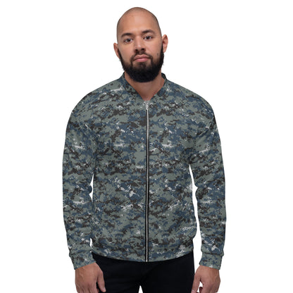 American Digital Blueberry CAMO Unisex Bomber Jacket - Jackets