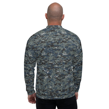 American Digital Blueberry CAMO Unisex Bomber Jacket - Jackets