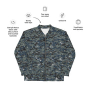 Digital Blueberry CAMO Unisex Bomber Jacket