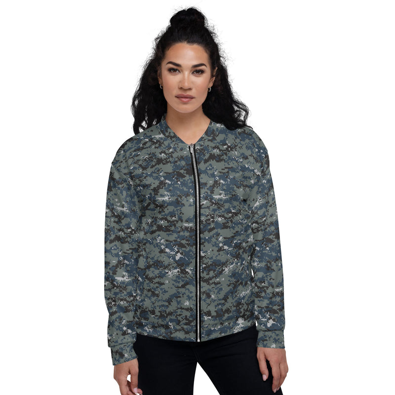 Digital Blueberry CAMO Unisex Bomber Jacket
