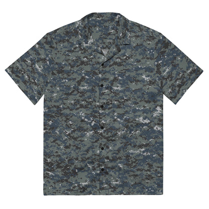 American Digital Blueberry CAMO Unisex button shirt - 2XS - Button Shirts