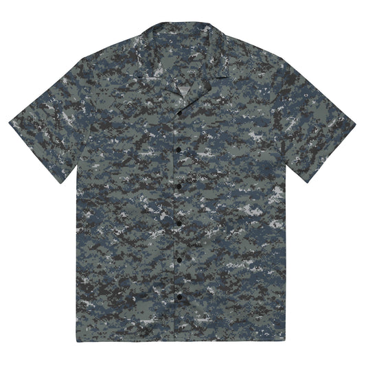 American Digital Blueberry CAMO Unisex button shirt - 2XS - Button Shirts