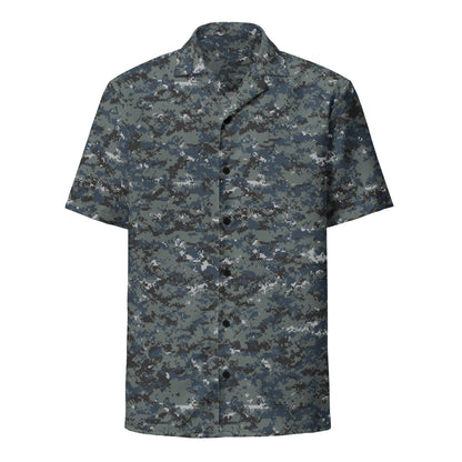 American Digital Blueberry CAMO Unisex button shirt - Button Shirts