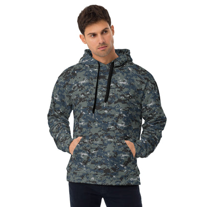 American Digital Blueberry CAMO Unisex Hoodie - 2XS - Hoodies