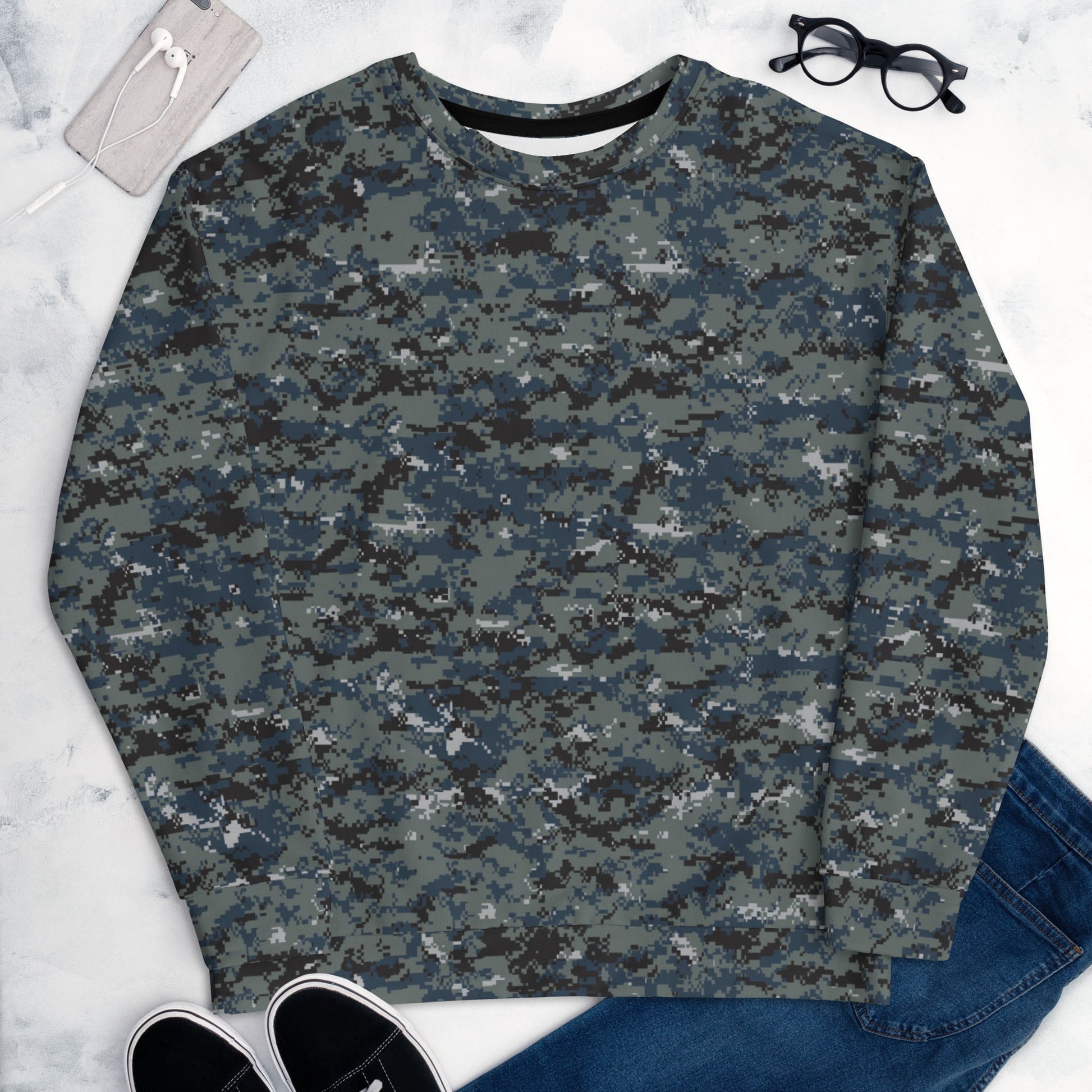 American Digital Blueberry CAMO Unisex Sweatshirt - Sweatshirts