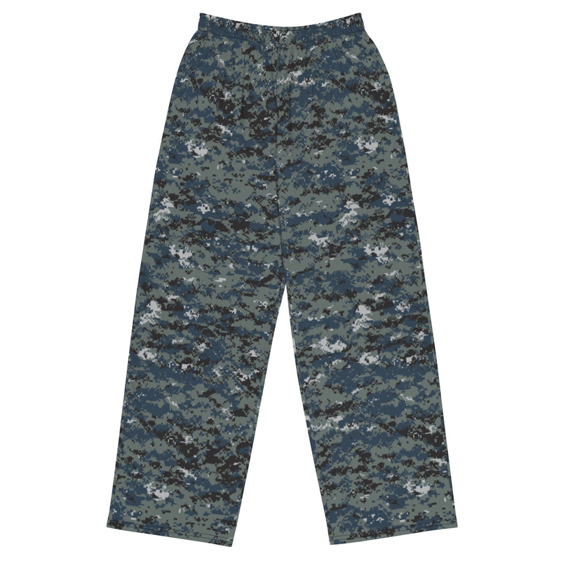 Digital Blueberry CAMO Unisex Wide-Leg Leisure Pants - 2XS - Pant