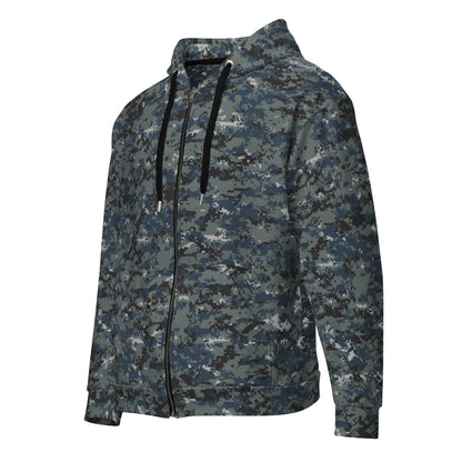 American Digital Blueberry CAMO Unisex zip hoodie - Zip Hoodies