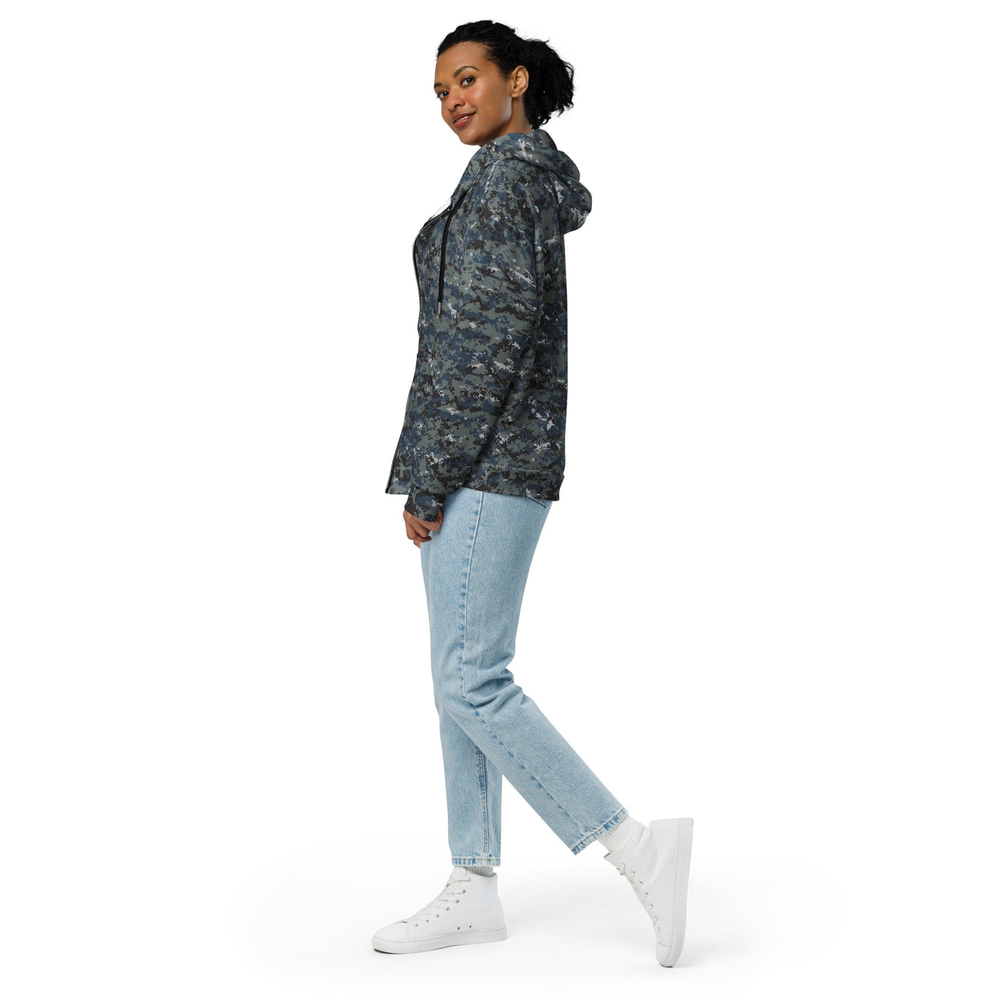 American Digital Blueberry CAMO Unisex zip hoodie - Zip Hoodies