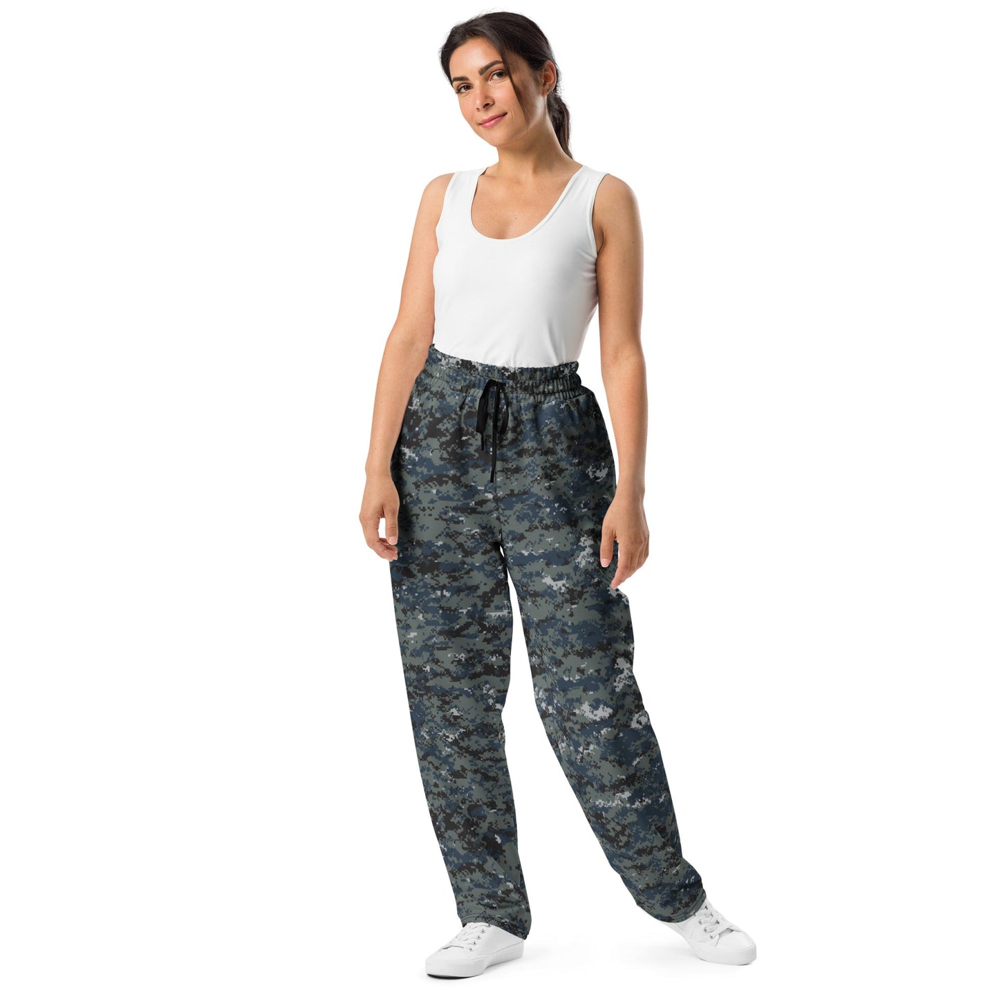 American Digital Blueberry CAMO Wide-leg joggers - Joggers