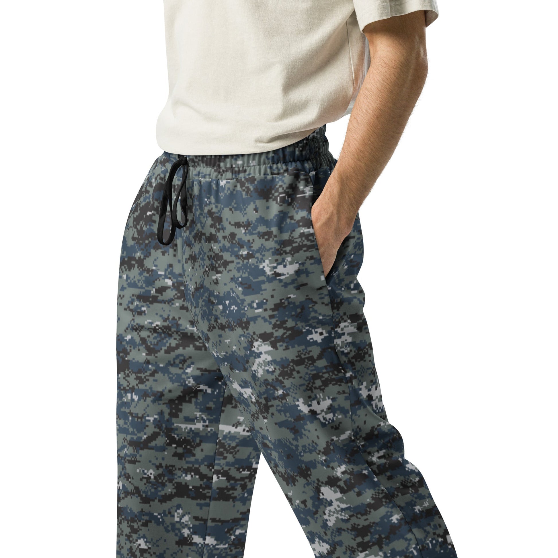 American Digital Blueberry CAMO Wide-leg joggers - Joggers