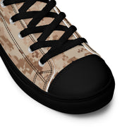 Digital Desert CAMO Mens High-Top Canvas Shoes