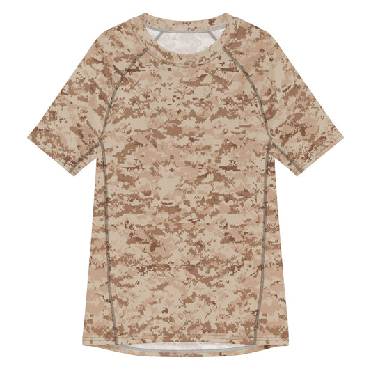 American Digital Desert CAMO Mens Short-Sleeve Rash Guard - 2XS - Short-sleeve Guards