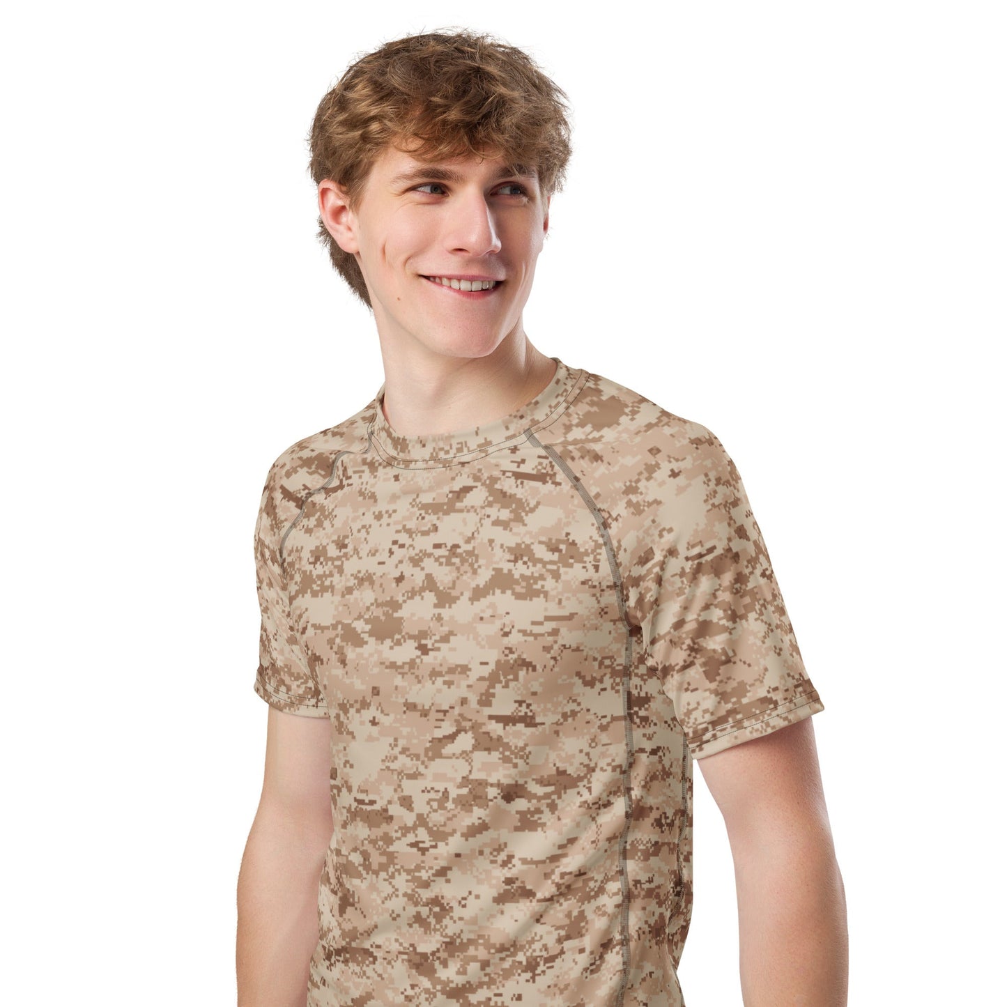 American Digital Desert CAMO Mens Short-Sleeve Rash Guard