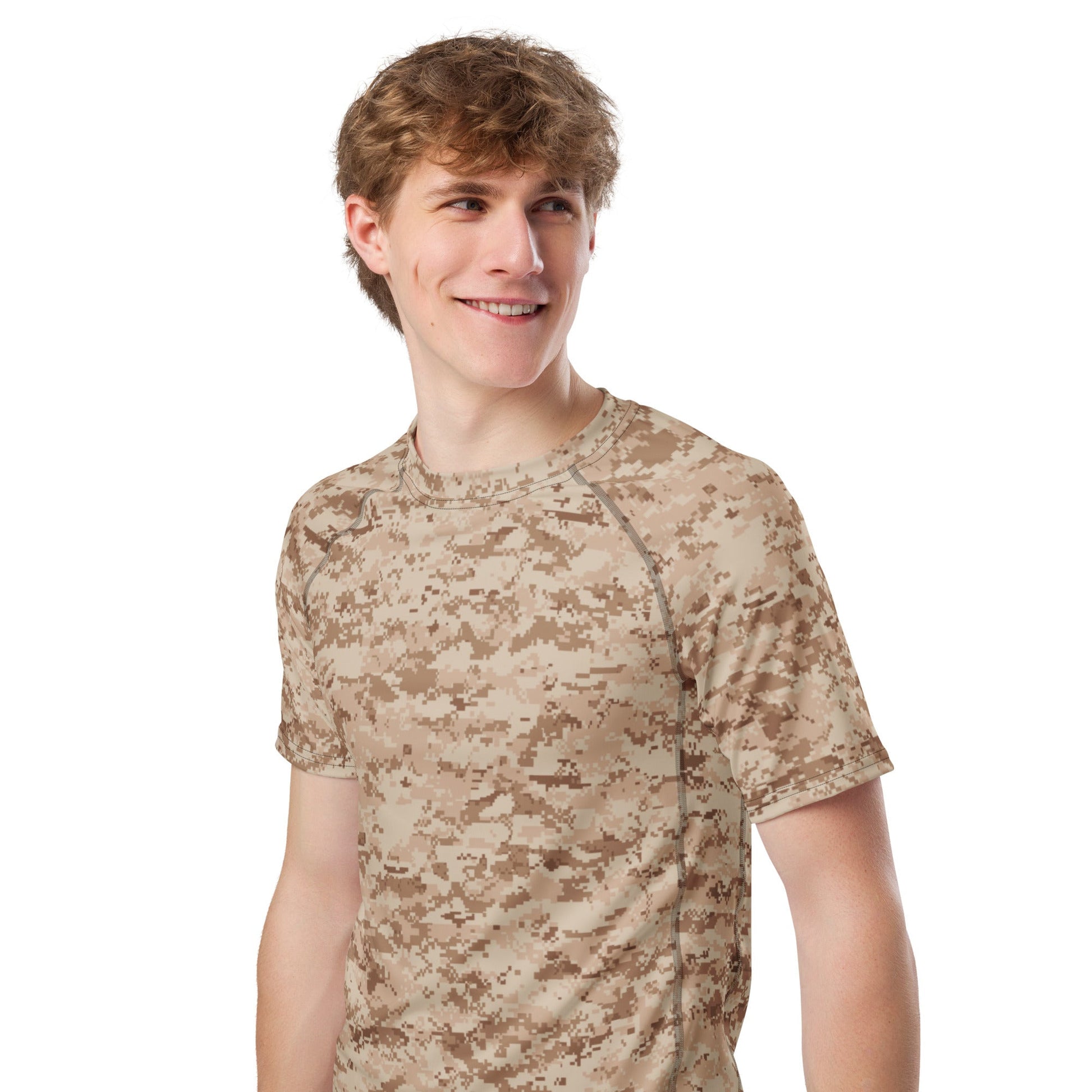 American Digital Desert CAMO Mens Short-Sleeve Rash Guard
