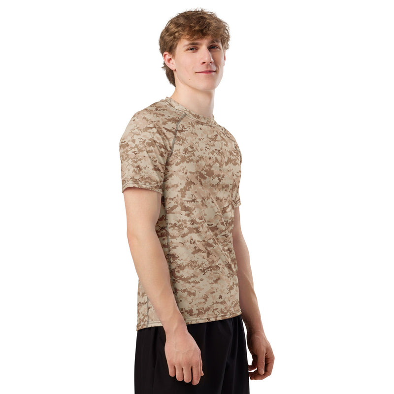 Digital Desert CAMO Mens Short-Sleeve Rash Guard - SS