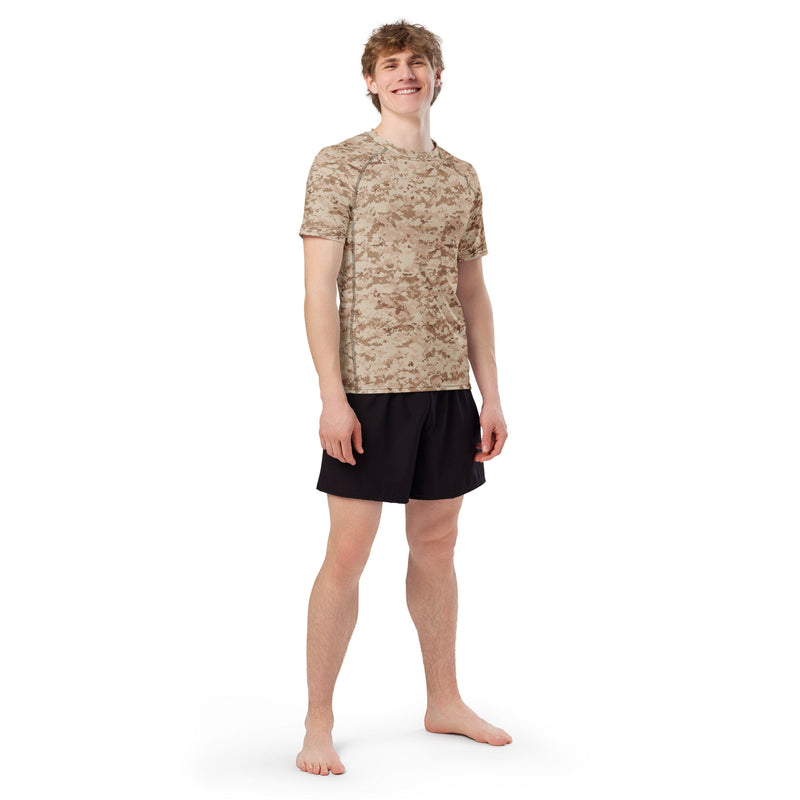 Digital Desert CAMO Mens Short-Sleeve Rash Guard - SS