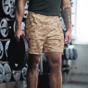 Digital Desert CAMO Unisex Athletic Long Shorts - XS