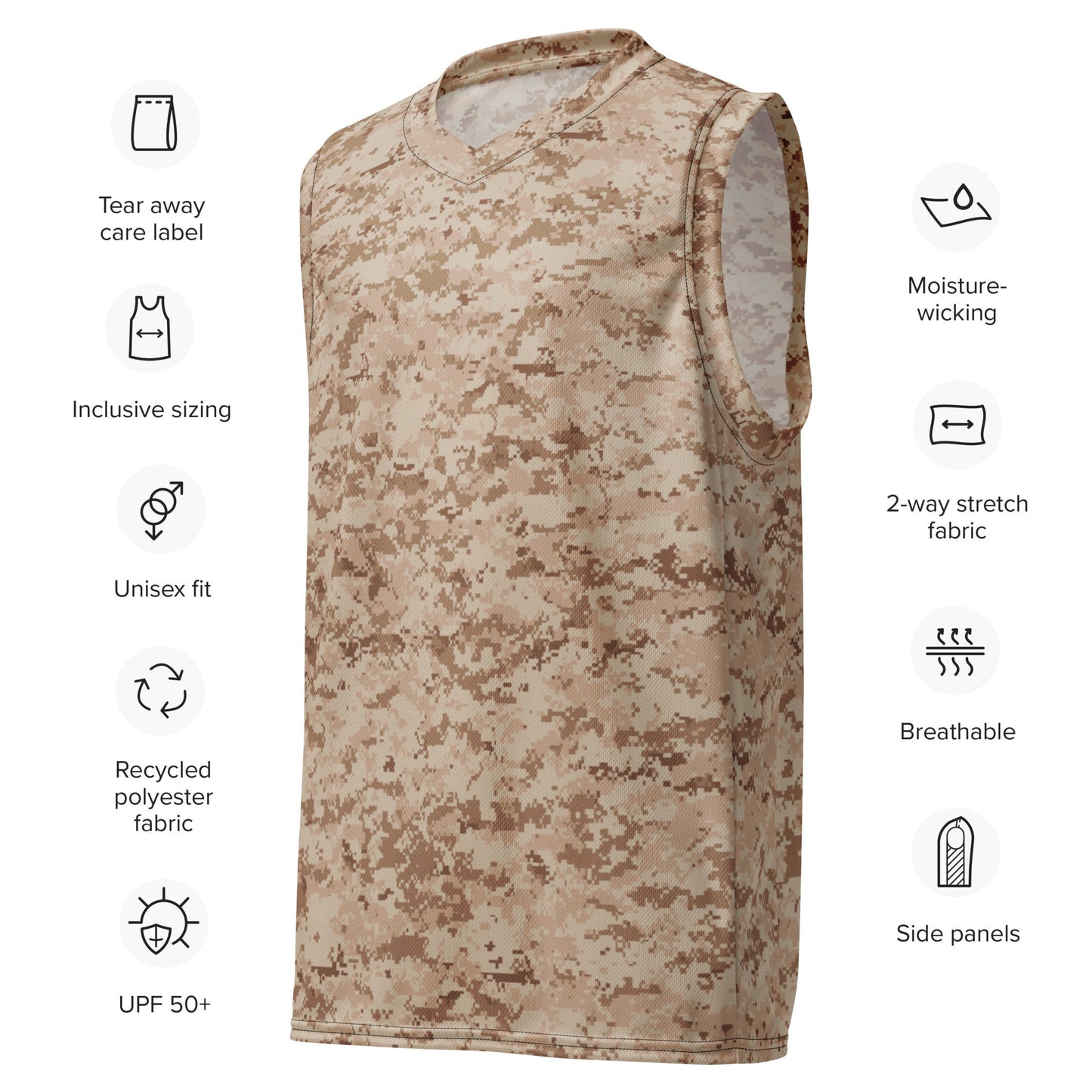 American Digital Desert CAMO unisex basketball jersey Basketball Jerseys