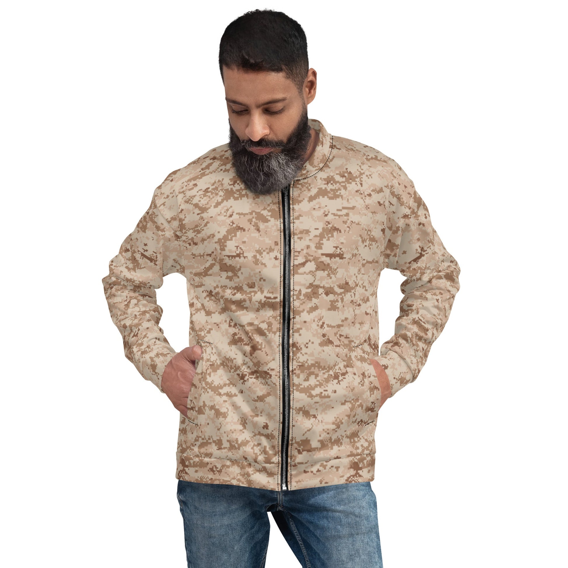 American Digital Desert CAMO Unisex Bomber Jacket - Jackets