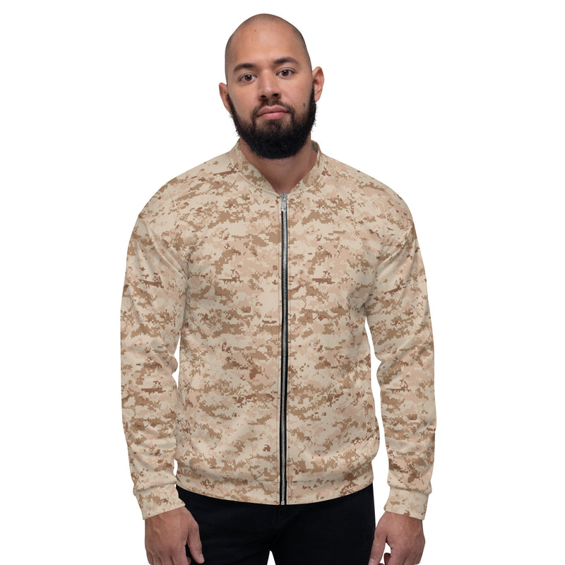 Digital Desert CAMO Unisex Bomber Jacket