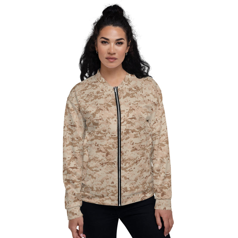 Digital Desert CAMO Unisex Bomber Jacket