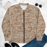 Digital Desert CAMO Unisex Bomber Jacket - XS