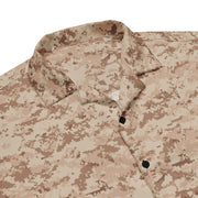 Digital Desert CAMO Unisex Short-Sleeve Button Shirt - Button-Up