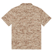 Digital Desert CAMO Unisex Short-Sleeve Button Shirt - Button-Up