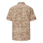 Digital Desert CAMO Unisex Short-Sleeve Button Shirt - Button-Up