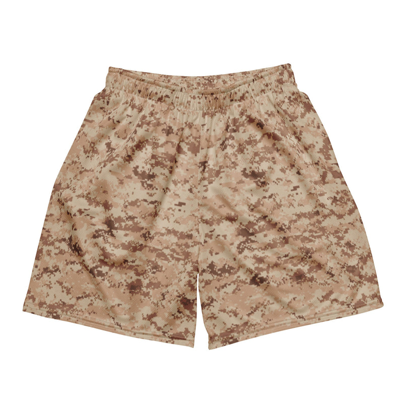 Digital Desert CAMO Unisex Mesh Shorts - 2XS