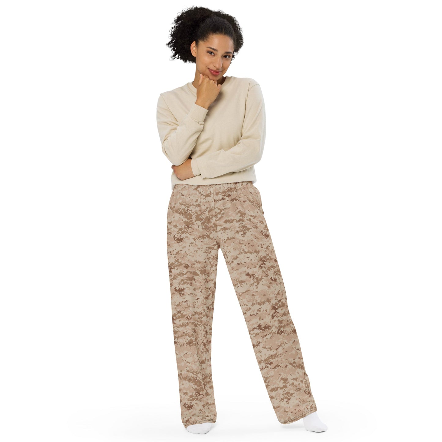 American Digital Desert CAMO unisex wide leg pants Wide Pants