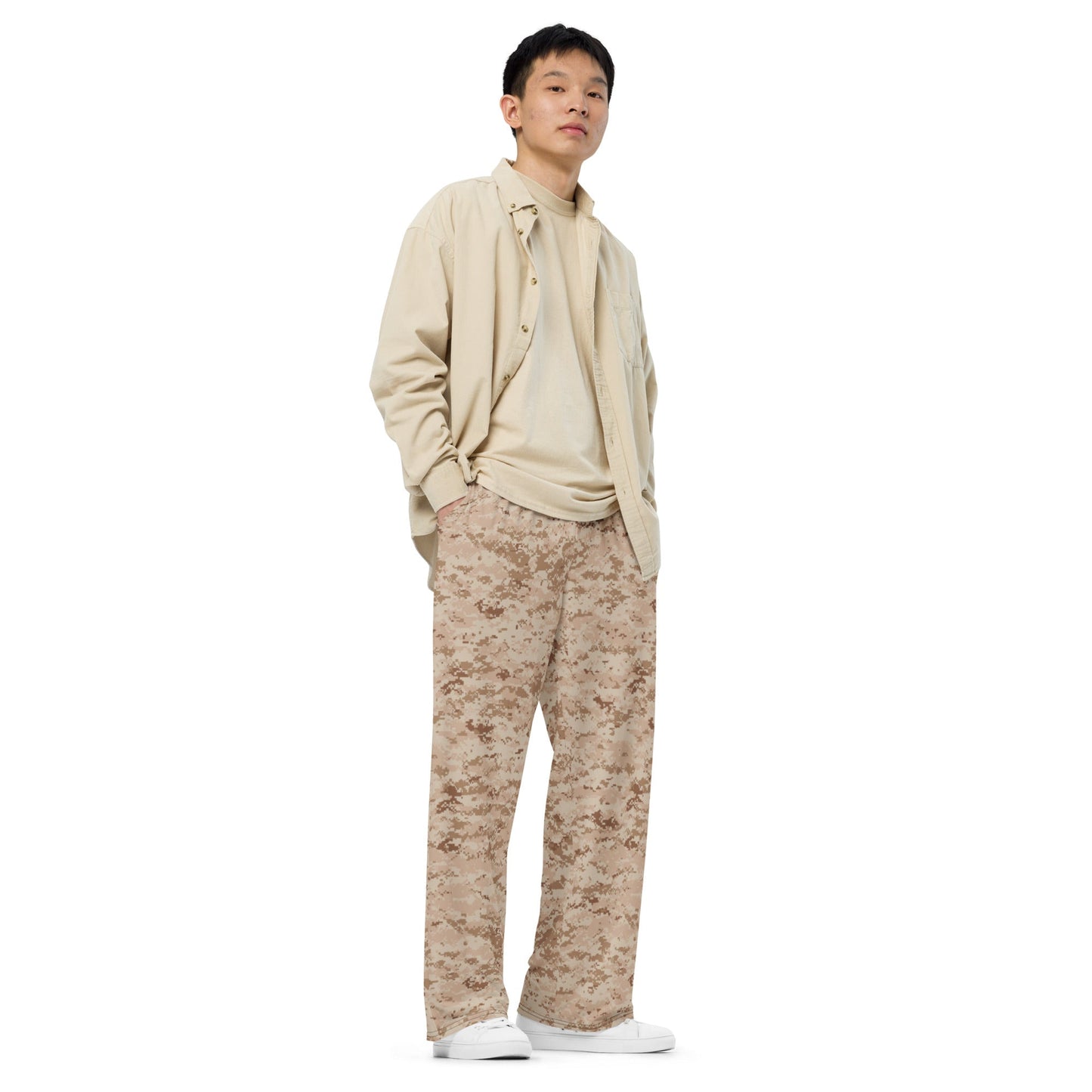 American Digital Desert CAMO unisex wide leg pants Wide Pants