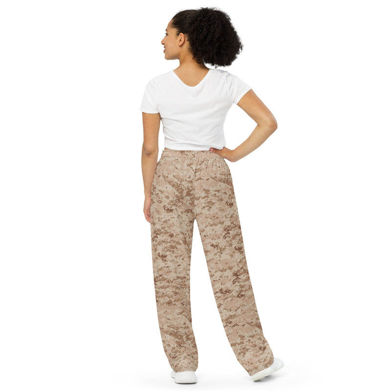 Digital Desert CAMO Unisex Wide-Leg Leisure Pants - Pant