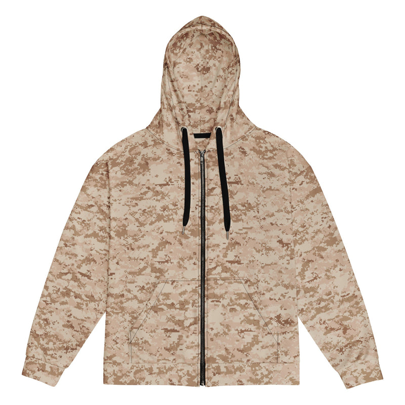 Digital Desert CAMO Unisex Zip Hoodie - 2XS