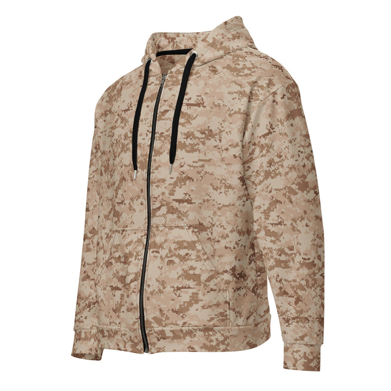 Digital Desert CAMO Unisex Zip Hoodie