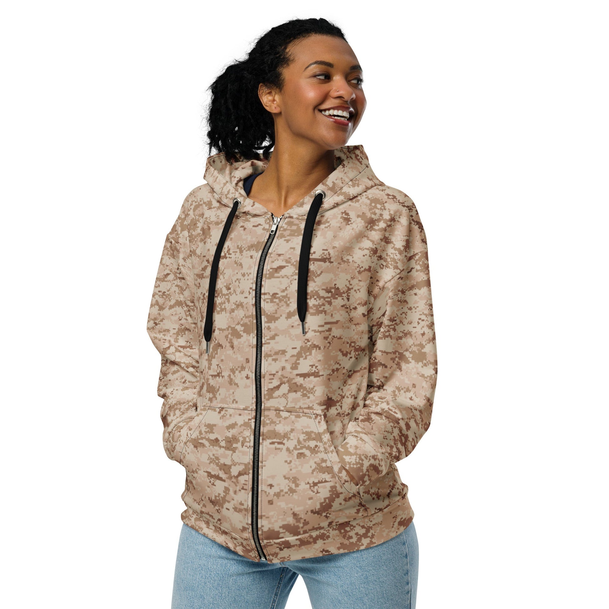 American Digital Desert CAMO Unisex zip hoodie Zip Hoodies