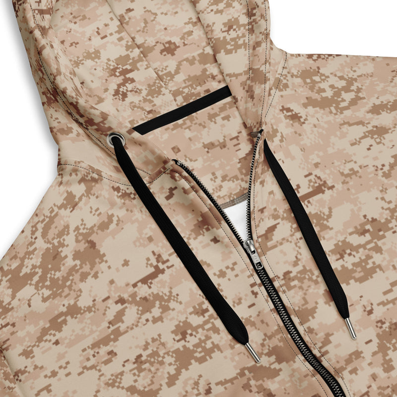Digital Desert CAMO Unisex Zip Hoodie