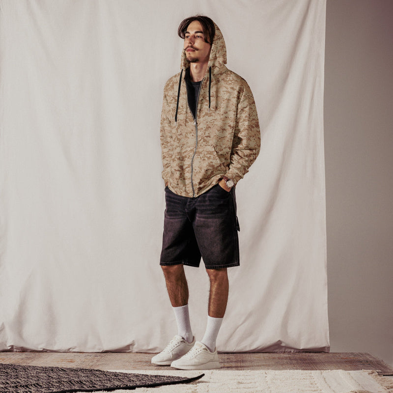 Digital Desert CAMO Unisex Zip Hoodie