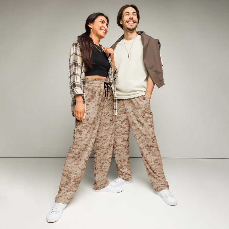 Digital Desert CAMO Unisex Wide-Leg Joggers - 2XS