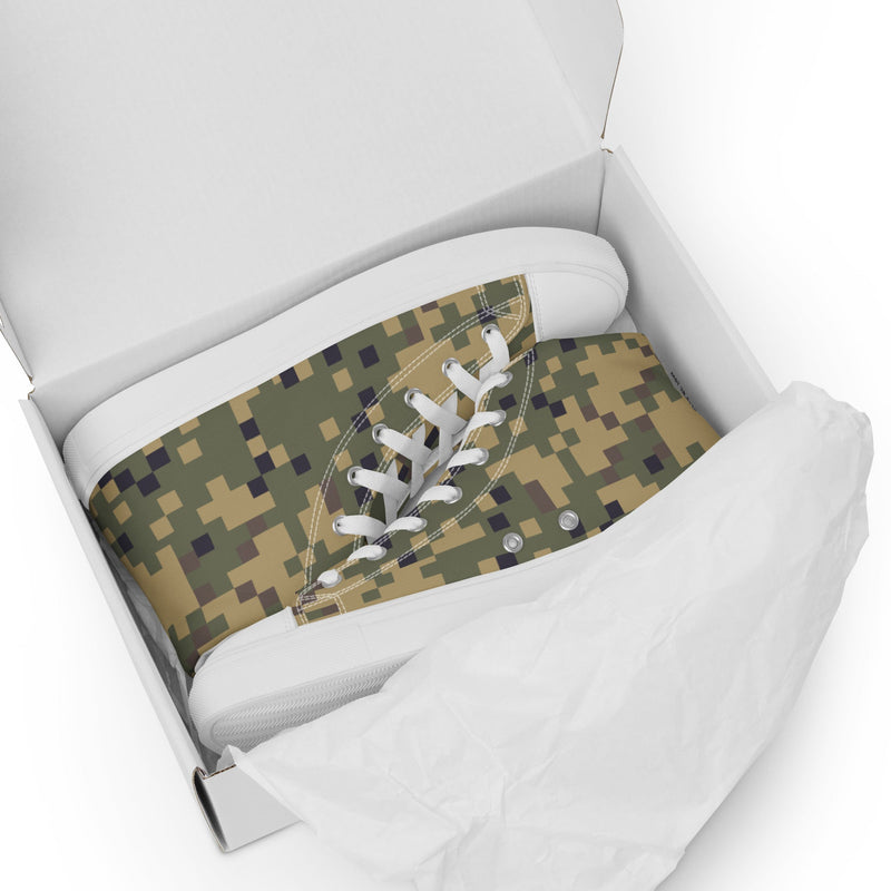 Digital Dual-Tex CAMO Mens High-Top Canvas Shoes