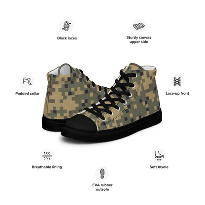 American Digital Dual-Tex CAMO Mens high top canvas shoes - High Top Canvas Shoes